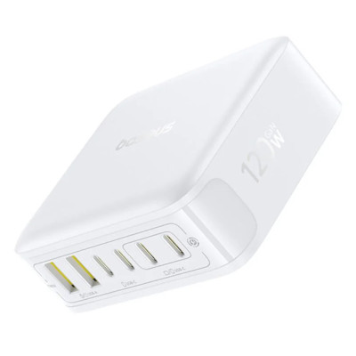 МЗП Baseus EnerFill FH21 PD120W+QC3.0 6in1 (2USB-A/4C) (E0120T) Moon White МЗП Baseus EnerFill FH21 PD120W+QC3.0 6in1 (2USB-A/4C) (E0120T) Moon White