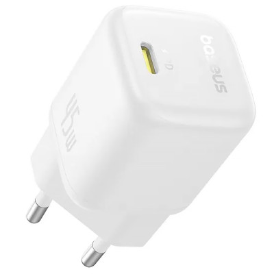 МЗП Baseus PicoGo GaN Fast Charger 45W (1USB-C) (P10176800) Moon White МЗП Baseus PicoGo GaN Fast Charger 45W (1USB-C) (P10176800) Moon White