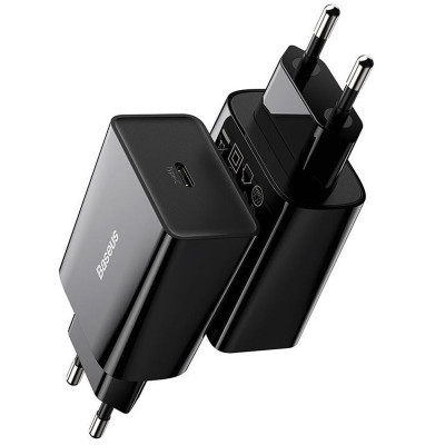 МЗП Baseus Speed Mini Quick Charger 20W (1USB-C) (CCFS-S) Чорний МЗП Baseus Speed Mini Quick Charger 20W (1USB-C) (CCFS-S) Чорний