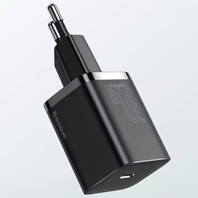 МЗП Baseus Super Si Quick Charger 30W (1USB-C) (CCSUP-J) Чорний МЗП Baseus Super Si Quick Charger 30W (1USB-C) (CCSUP-J) Чорний