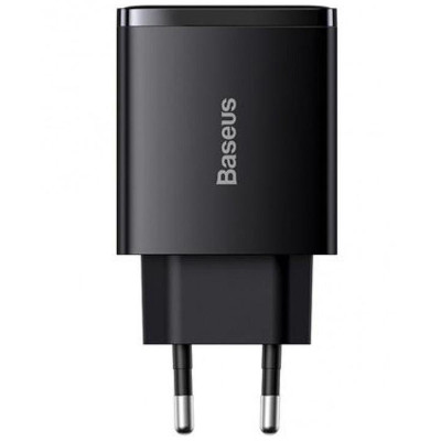 МЗП Baseus Compact Quick Charger 30W QC+PD (2USB-A/1C) (CCXJ-E) Чорний