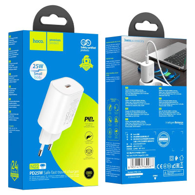 МЗП Hoco N22 Jetta PD25W (1USB-C) Білий