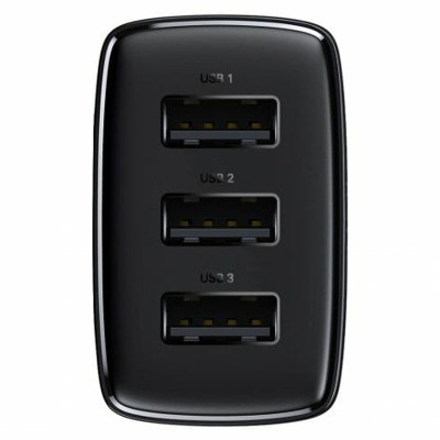 МЗП Baseus Compact 17W (3USB-A) (CCXJ02) Чорний МЗП Baseus Compact 17W (3USB-A) (CCXJ02) Чорний