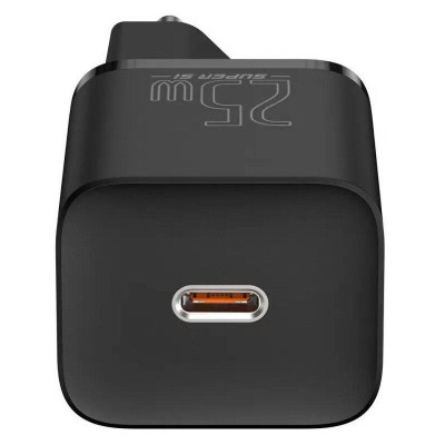МЗП Baseus Super Si Quick Charger 25W (1USB-C) (CCSP) Чорний МЗП Baseus Super Si Quick Charger 25W (1USB-C) (CCSP) Чорний