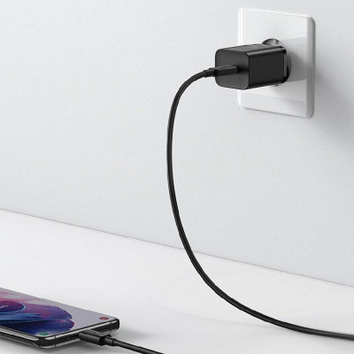 МЗП Baseus Super Si Quick Charger 25W (1USB-C) (CCSP) Чорний МЗП Baseus Super Si Quick Charger 25W (1USB-C) (CCSP) Чорний