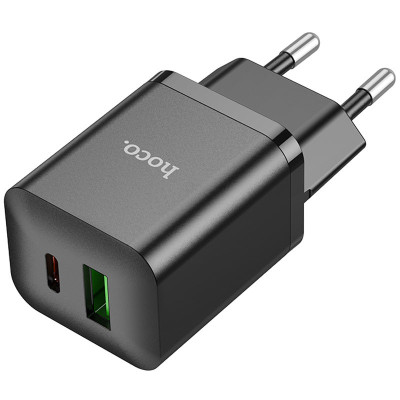 МЗП Hoco N28 Founder PD20W+QC3.0 (1USB-A/1C) Black
