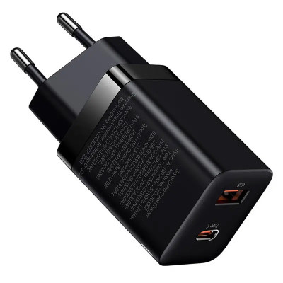 МЗП Baseus Super Si Pro Quick Charger 30W (1USB-A/1C) (CCSUPP-E) Black МЗП Baseus Super Si Pro Quick Charger 30W (1USB-A/1C) (CCSUPP-E) Black