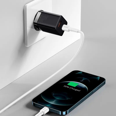 МЗП Baseus Super Si Pro Quick Charger 30W (1USB-A/1C) (CCSUPP-E) Black МЗП Baseus Super Si Pro Quick Charger 30W (1USB-A/1C) (CCSUPP-E) Black