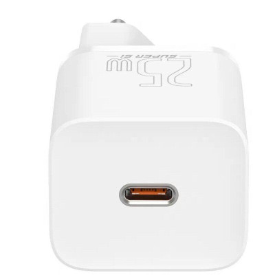 МЗП Baseus Super Si Quick Charger 25W (1USB-C) (CCSP) Білий МЗП Baseus Super Si Quick Charger 25W (1USB-C) (CCSP) Білий