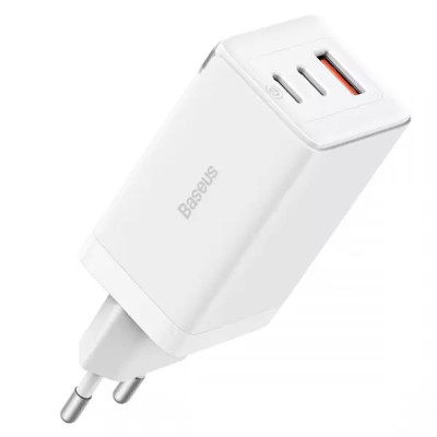 МЗП Baseus GaN5 Pro 65W 2Type-C+USB 100W EU (CCGP12020) White