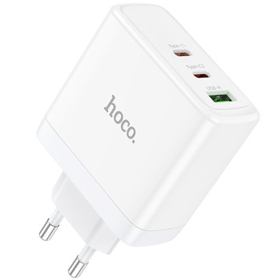 МЗП Hoco N30 Glory PD65W+QC3.0 (1USB-A/2C) White