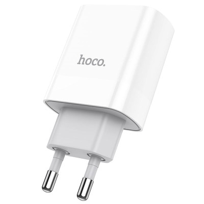 МЗП Hoco C80A Plus Rapido PD20W+QC3.0 (1USB-A/1C) White