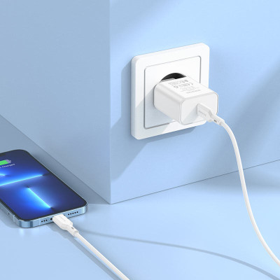 МЗП Borofone BA71A PD20W (1USB-C) Білий МЗП Borofone BA71A PD20W (1USB-C) Білий