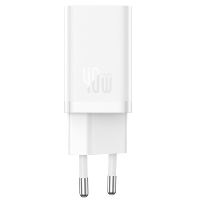 МЗП Baseus GaN5 Pro OS + Type-C to Type-C 40W (CCGP18010) White