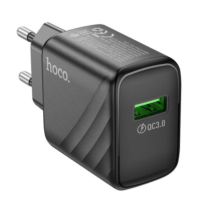 МЗП Hoco CS21A Rich QC3.0 18W (1USB-A) Black