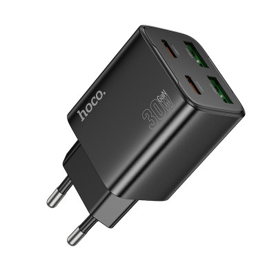 МЗП Hoco N56 Fundador PD30W four-port (2USB-A/2C) Black МЗП Hoco N56 Fundador PD30W four-port (2USB-A/2C) Black