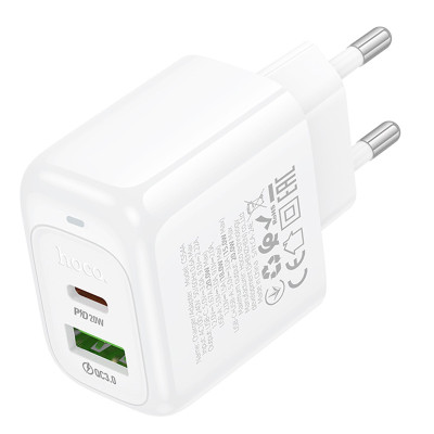 МЗП Hoco CS54A Surplus PD20W+QC3.0 (1USB-A/1C) White