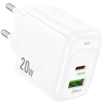 МЗП Hoco CS54A Surplus PD20W+QC3.0 (1USB-A/1C) White