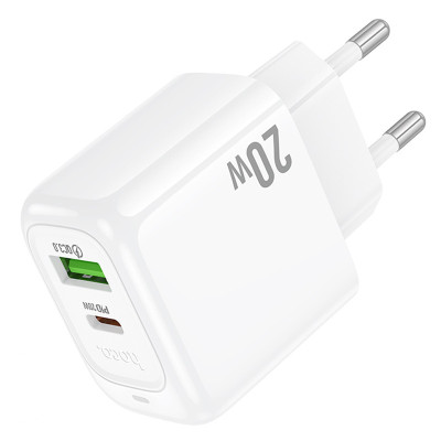 МЗП Hoco CS54A Surplus PD20W+QC3.0 (1USB-A/1C) White