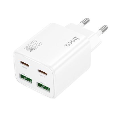 МЗП Hoco N55 Fundador PD20W four-port (2USB-A/2C) White