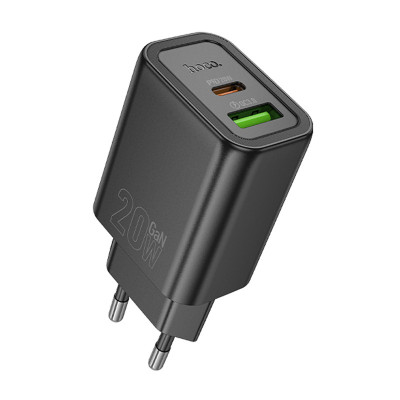 МЗП Hoco N61 Gentle PD20W+QC3.0 (1USB-A/1C) Black