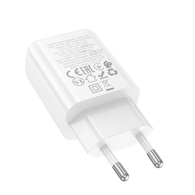 МЗП Hoco N61 Gentle PD20W+QC3.0 (1USB-A/1C) White