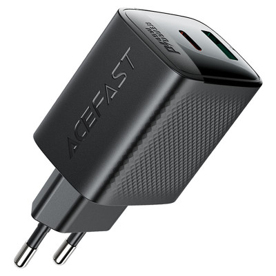 МЗП Acefast A106 GaN PD45W (1USB-A/1C) Black МЗП Acefast A106 GaN PD45W (1USB-A/1C) Black