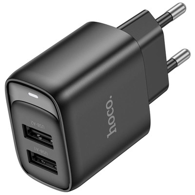 МЗП Hoco C141A Smart 2.1A (2USB-A) Black