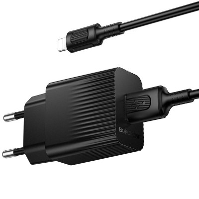 МЗП Borofone BAS71A Source 10.5W (1USB-A) + кабель USB to Lightning Black