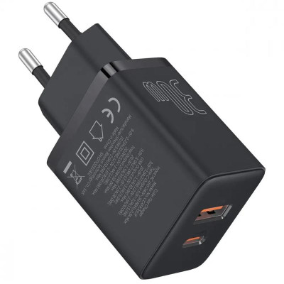 МЗП Baseus Cube Pro Fast Charger PD30W (1USB-A/1C) (P10111404) Cluster Black МЗП Baseus Cube Pro Fast Charger PD30W (1USB-A/1C) (P10111404) Cluster Black
