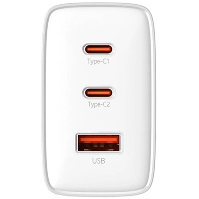 МЗП Baseus Cube Pro Fast Charger PD65W (1USB-A/2C) (P10111404) Moon White МЗП Baseus Cube Pro Fast Charger PD65W (1USB-A/2C) (P10111404) Moon White