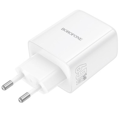 МЗП Borofone BN32 Cargador PD65W (1USB-A/2C) White МЗП Borofone BN32 Cargador PD65W (1USB-A/2C) White