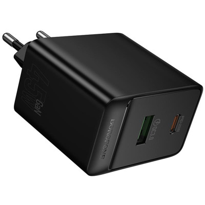 МЗП Borofone BAS16A Erudite PD45W+QC3.0 (1USB-A/1C) Black МЗП Borofone BAS16A Erudite PD45W+QC3.0 (1USB-A/1C) Black