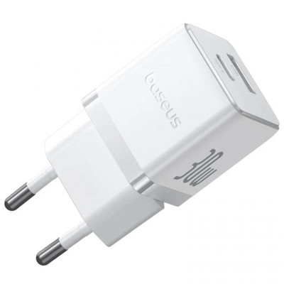 МЗП Baseus Palm Fast Charger 30W (1USB-A/1C) (P1011160A) Moon White МЗП Baseus Palm Fast Charger 30W (1USB-A/1C) (P1011160A) Moon White