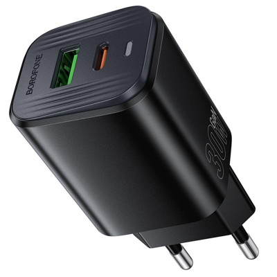 МЗП Borofone BAS85A Star PD30W+QC3.0 (1USB-A/1C) Black МЗП Borofone BAS85A Star PD30W+QC3.0 (1USB-A/1C) Black