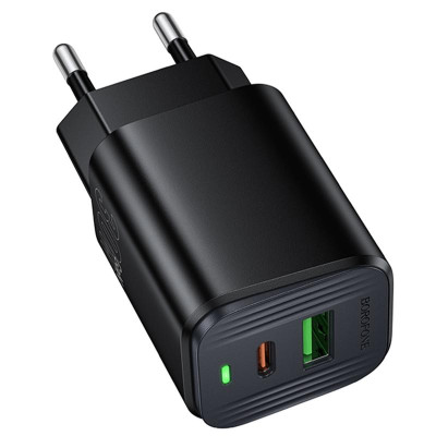 МЗП Borofone BAS85A Star PD30W+QC3.0 (1USB-A/1C) Black МЗП Borofone BAS85A Star PD30W+QC3.0 (1USB-A/1C) Black
