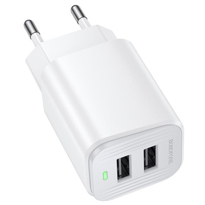 МЗП Borofone BAS81A Star 10.5W (2USB-A) White