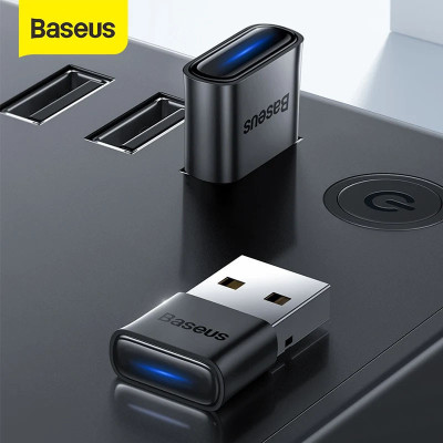 Bluetooth адаптер Baseus BA04 (ZJBA) Чорний Bluetooth адаптер Baseus BA04 (ZJBA) Чорний
