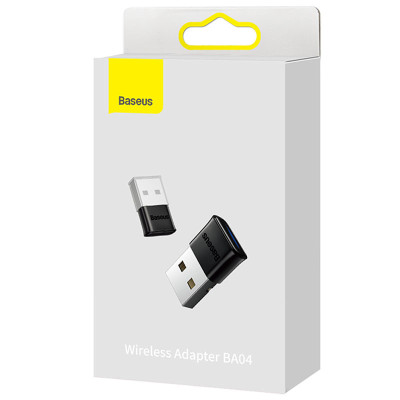 Bluetooth адаптер Baseus BA04 (ZJBA) Чорний Bluetooth адаптер Baseus BA04 (ZJBA) Чорний