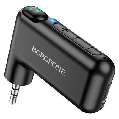 Bluetooth аудіо ресивер Borofone BC35 (AUX 3.5mm) Чорний