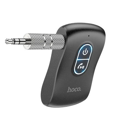 Bluetooth аудіо ресивер/трансмітер Hoco E73 Pro Journey (AUX 3.5mm) Black star