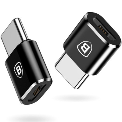 Перехідник Baseus microUSB to Type-C (CAMOTG) Чорний Перехідник Baseus microUSB to Type-C (CAMOTG) Чорний