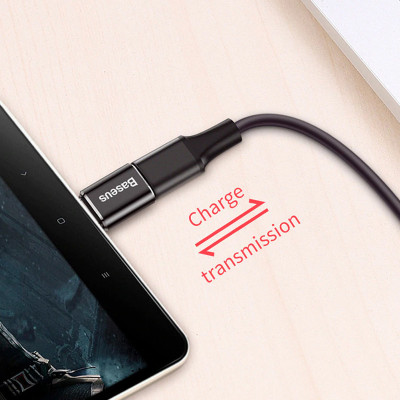 Перехідник Baseus microUSB to Type-C (CAMOTG) Чорний Перехідник Baseus microUSB to Type-C (CAMOTG) Чорний