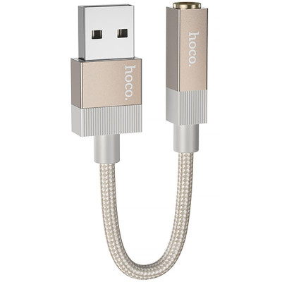 Перехідник Hoco UPA32D Clever USB to 3.5mm Black