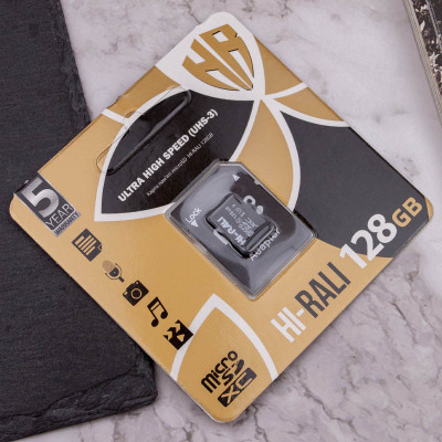 Карта пам'яті Hi-Rali (UHS-3) microSDXC Class 10 - 128GB (з адаптером) Чорний Карта пам'яті Hi-Rali (UHS-3) microSDXC Class 10 - 128GB (з адаптером) Чорний