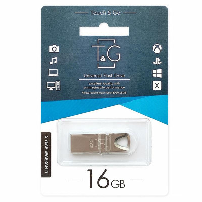 Флеш-накопичувач T&G 117 Metal Series USB 3.0 — 16GB Срібний Флеш-накопичувач T&G 117 Metal Series USB 3.0 — 16GB Срібний