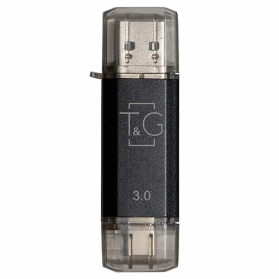 Флеш-накопичувач T&G 009 Star Series 2in1 USB 3.0 (USB-A/C) — 256GB Чорний Флеш-накопичувач T&G 009 Star Series 2in1 USB 3.0 (USB-A/C) — 256GB Чорний