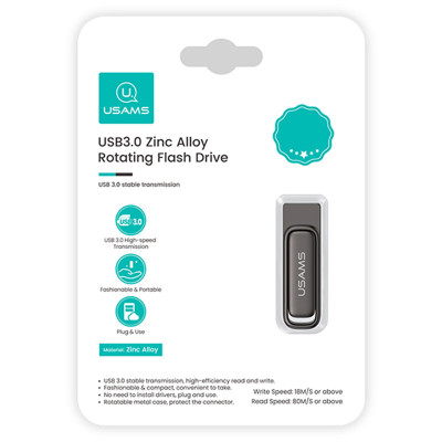 Флеш-накопичувач Usams US-ZB339 USB 3.0 Zinc Alloy – 256GB Tarnish Флеш-накопичувач Usams US-ZB339 USB 3.0 Zinc Alloy – 256GB Tarnish
