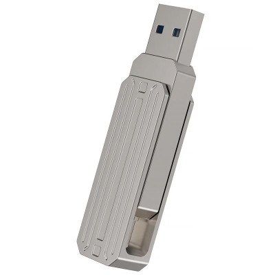 Флеш-накопичувач WIWU WI-FD003 Infinite 2in1 Type-C USB 3.2 - 128 GB Silver