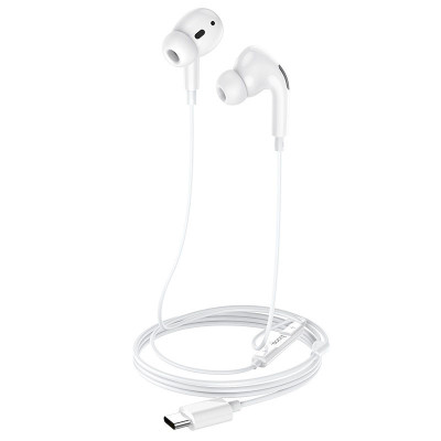 Стерео навушники Hoco M101 Pro Type-C White